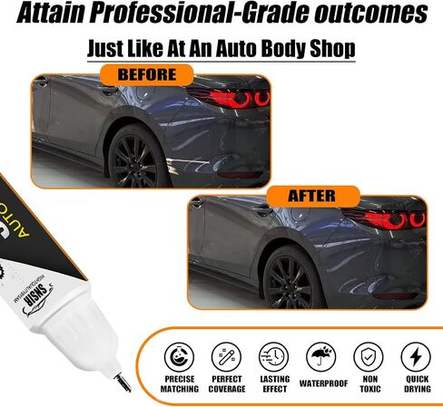 Car Touch up Paint(Deep Crystal Blue Mica 42M) Compatible with Mazda, Car Paint Pen Scratch Repair Two-In-One Touch Up Paint, Premium Car Scratch Remover for Deep Scratches in Saudi Arabia