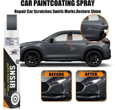 Car Touch up Paint(Deep Crystal Blue Mica 42M) Compatible with Mazda, Car Paint Pen Scratch Repair Two-In-One Touch Up Paint, Premium Car Scratch Remover for Deep Scratches in Saudi Arabia