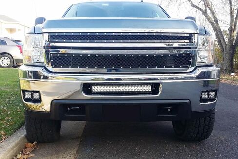 iJDMTOY Universal 20-22 بوصة LED شريط إضاءة على شكل حرف U متوافق مع Jeep Truck SUV 4x4 ATV على قضبان الثور، والمصدات، وإدراج الشبكة السفلية، والأسقف، والجذوع وما إلى ذلك. in Saudi Arabia
