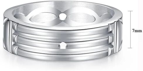 Unisex Stainless Steel Atlantis Rings Silver/Gold Colors for Women and Men in Saudi Arabia