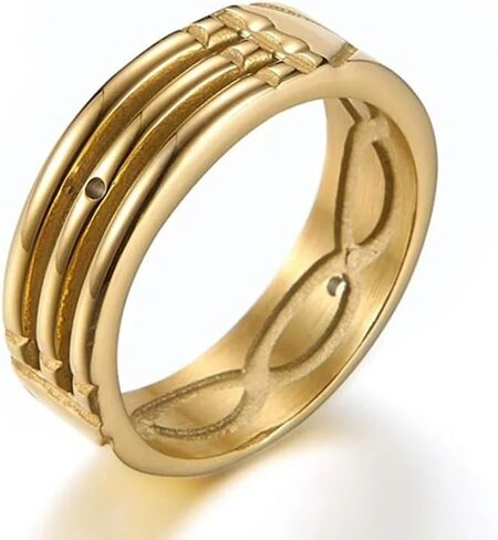 Unisex Stainless Steel Atlantis Rings Silver/Gold Colors for Women and Men in Saudi Arabia
