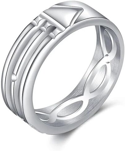 Unisex Stainless Steel Atlantis Rings Silver/Gold Colors for Women and Men in Saudi Arabia