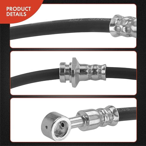 A-Premium Rear Driver Brake Hydraulic Hose Compatible with Select Nissan Models - Maxima 2002-2003 V6 3.5L - Replace# 4621031U02 in Saudi Arabia