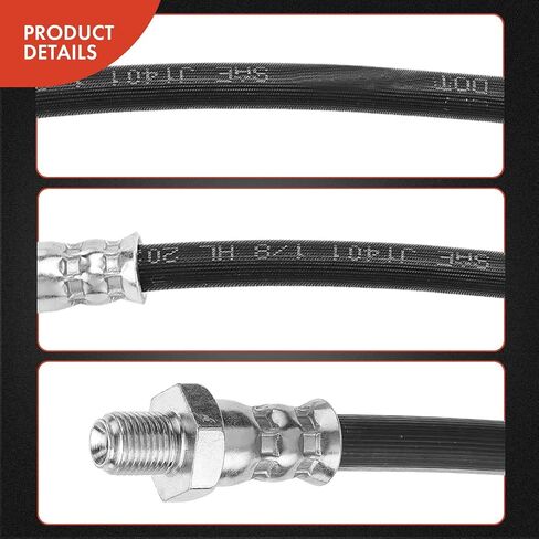 A-Premium Rear Driver or Passenger Outer Brake Hydraulic Hose Compatible with Select Mitsubishi Models - Outlander 2005-2006, Lancer 2004-2006, 2.4L - Replace# MR493450 in Saudi Arabia