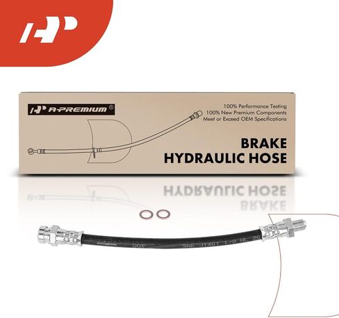 A-Premium Rear Driver or Passenger Outer Brake Hydraulic Hose Compatible with Select Mitsubishi Models - Outlander 2005-2006, Lancer 2004-2006, 2.4L - Replace# MR493450 in Saudi Arabia