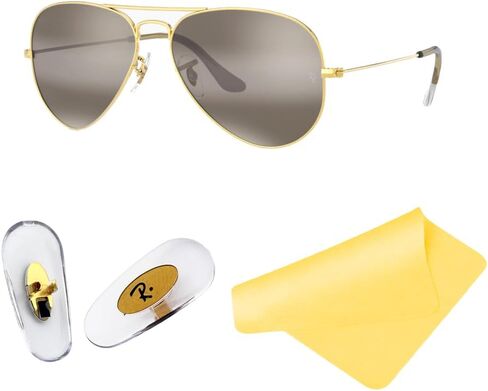 وسادات أنف بديلة لنظارات Ray Ban RB3025 RB3447 طقم إصلاح النظارات الشمسية 16 مم (فضي) in Saudi Arabia