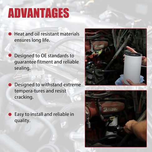 LF9009 Oil Filter Compatible with Ford A Series Truck C F-800 L, International 2000 8000 9000 CO9670 F9370 PayStar COF9670 Replaces 3401544 in Saudi Arabia