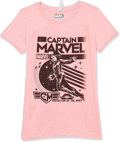 تي شيرت Marvel Little، Big Captain Poster للفتيات بأكمام قصيرة in Saudi Arabia