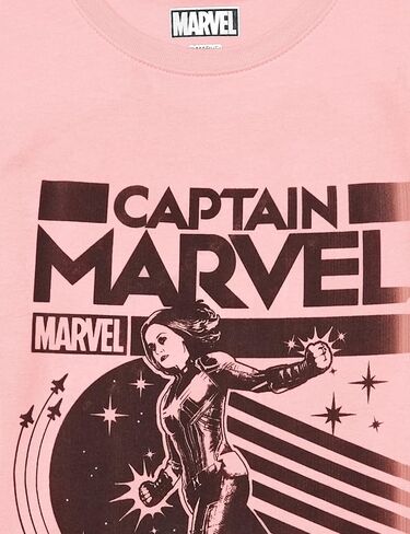 تي شيرت Marvel Little، Big Captain Poster للفتيات بأكمام قصيرة in Saudi Arabia