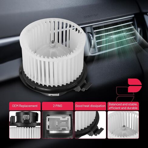 BDFHYK AC Heater Blower Motor Fan 700287 Compatible with 2009-2011 Versa Sedan 1.6L L4,2007-2011 Versa Sedan 1.8L L4,2007-2009 Versa Hatchback 1.8L L4,HVAC Blower Motor Assembly 27226-EE91C in Saudi Arabia