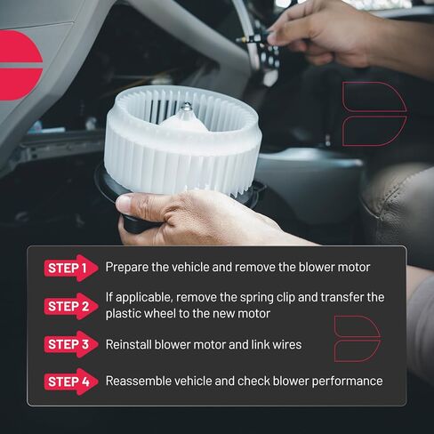 BDFHYK AC Heater Blower Motor Fan 700287 Compatible with 2009-2011 Versa Sedan 1.6L L4,2007-2011 Versa Sedan 1.8L L4,2007-2009 Versa Hatchback 1.8L L4,HVAC Blower Motor Assembly 27226-EE91C in Saudi Arabia