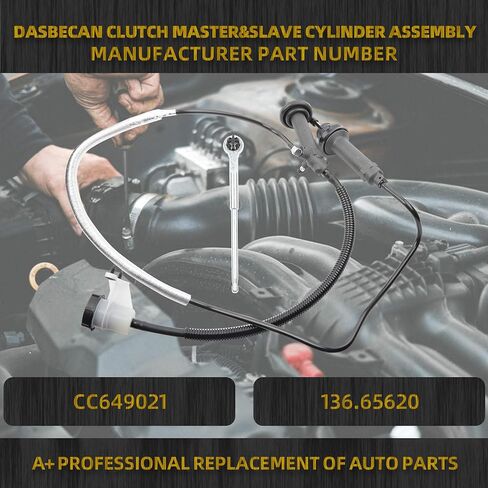 Dasbecan CC649021 Clutch Master&Slave Cylinder Assembly Compatible with Ford F-250 350 450 550 Super Duty 1999-2007 Replace# 136.65620 CM140983 CRS021 CRS023 in Saudi Arabia