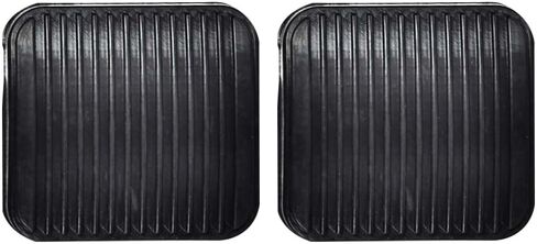 طقم وسادة دواسة الفرامل والقابض من G-PLUS قطعتين متوافق مع 1987-2006 Jeep Wrangler TJ LJ، Fit 1987-2001 Jeep Cherokee XJ 20780 أسود in Saudi Arabia