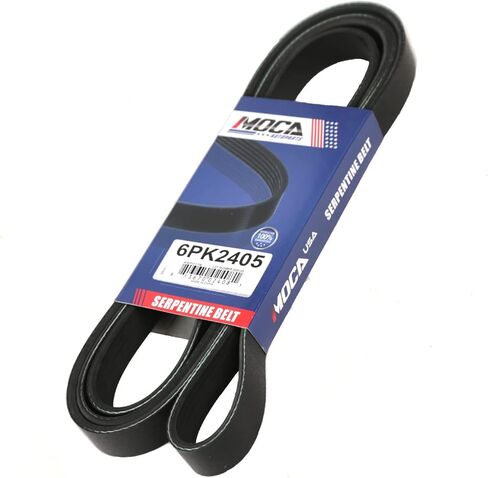 حزام اعوج MOCA 6PK2405 EPDM يناسب 06-09 لسيارة Mercedes-Benz CLK350 E350 ML350 3.5L & 09-11 لسيارة Audi Q5 3.2L in Kuwait