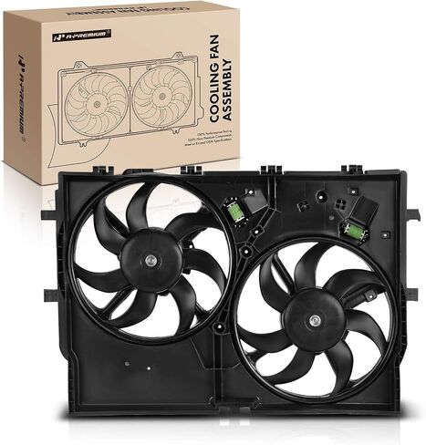 A-Premium Engine Radiator Cooling Fan Assembly Compatible with Select Ram Models - ProMaster 1500 2014-2017, ProMaster 2500 2014-2018, ProMaster 3500 2014-2018, 3.0L - Replace# 68188996AB in Saudi Arabia