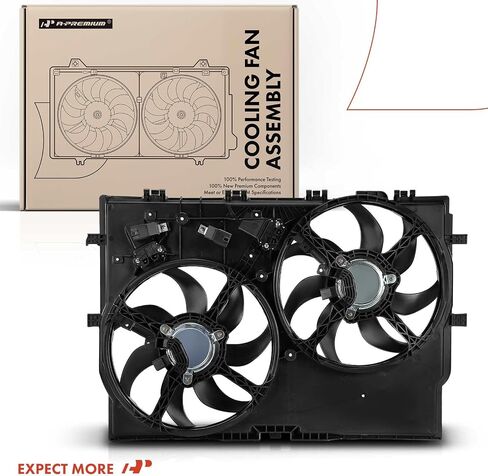 A-Premium Engine Radiator Cooling Fan Assembly Compatible with Select Ram Models - ProMaster 1500 2014-2017, ProMaster 2500 2014-2018, ProMaster 3500 2014-2018, 3.0L - Replace# 68188996AB in Saudi Arabia