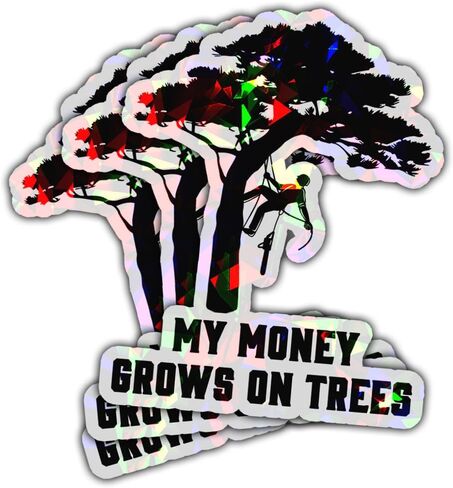 3 أجهزة كمبيوتر تنمو أموالي على ملصقات الأشجار مضحكة مسلفة متسلق مضحكة التخليص القطع الخشن للمنشار أموالي تنمو على ملصقات الأشجار محمول زجاجة الهاتف خوذة قبعة صلبة قبعة مضحكة 3 "x3" in Kuwait