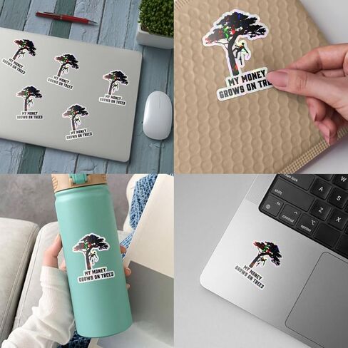 3 أجهزة كمبيوتر تنمو أموالي على ملصقات الأشجار مضحكة مسلفة متسلق مضحكة التخليص القطع الخشن للمنشار أموالي تنمو على ملصقات الأشجار محمول زجاجة الهاتف خوذة قبعة صلبة قبعة مضحكة 3 "x3" in Kuwait