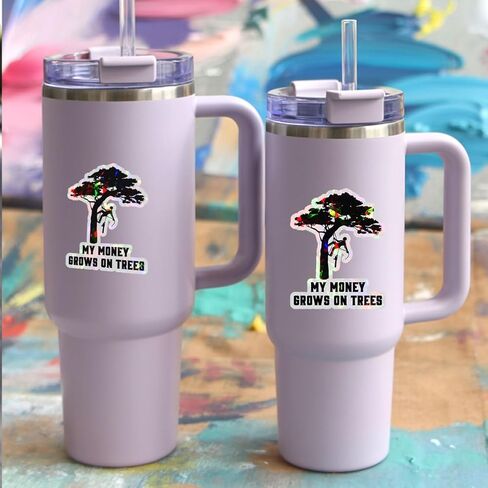 3 أجهزة كمبيوتر تنمو أموالي على ملصقات الأشجار مضحكة مسلفة متسلق مضحكة التخليص القطع الخشن للمنشار أموالي تنمو على ملصقات الأشجار محمول زجاجة الهاتف خوذة قبعة صلبة قبعة مضحكة 3 "x3" in Kuwait