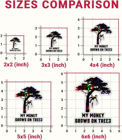 3 أجهزة كمبيوتر تنمو أموالي على ملصقات الأشجار مضحكة مسلفة متسلق مضحكة التخليص القطع الخشن للمنشار أموالي تنمو على ملصقات الأشجار محمول زجاجة الهاتف خوذة قبعة صلبة قبعة مضحكة 3 "x3" in Kuwait