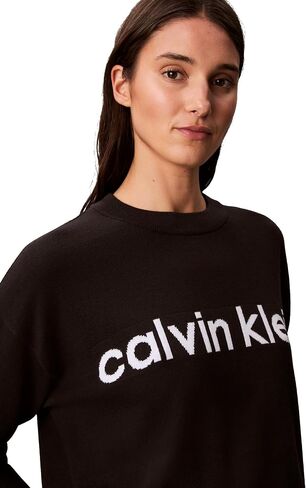 Calvin Klein Women's Logo Mockneck Sweater in Saudi Arabia