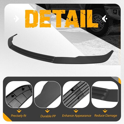 KUAFU قطع غيار قولبة المصد الأمامي متوافقة مع Super Duty 2008 2009 2010 Ford F250 F350 F450 لاستبدال 8C3Z17K833AA، FO1044103 PP بلاستيك أسود in Saudi Arabia