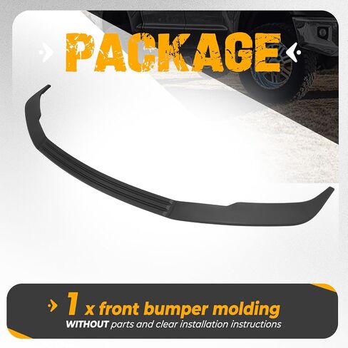 KUAFU قطع غيار قولبة المصد الأمامي متوافقة مع Super Duty 2008 2009 2010 Ford F250 F350 F450 لاستبدال 8C3Z17K833AA، FO1044103 PP بلاستيك أسود in Saudi Arabia