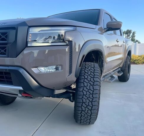 iJDMTOY Black-Out Smoked Lens Amber Yellow Full LED Strip Front Bumper Wheel Arch Side Marker Light Kit Compatible With Nissan 2022-up Gen3 Frontier, Replace OEM Amber Bulb-Less Sidemarkers in Saudi Arabia