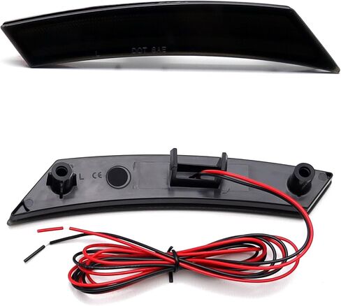 iJDMTOY Black-Out Smoked Lens Amber Yellow Full LED Strip Front Bumper Wheel Arch Side Marker Light Kit Compatible With Nissan 2022-up Gen3 Frontier, Replace OEM Amber Bulb-Less Sidemarkers in Saudi Arabia