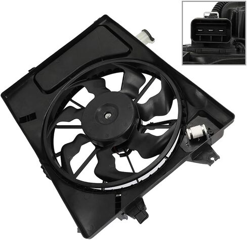 مجموعة مروحة تبريد بديلة من OCPTY لـ 2011-2014 لشركة Hyundai لـ Elantra 1.8L 2011 2012 2014 لـ Hyundai لـ Elantra 2.0L 2013 لـ Hyundai لـ Elantra Coupe 1.8L in Saudi Arabia