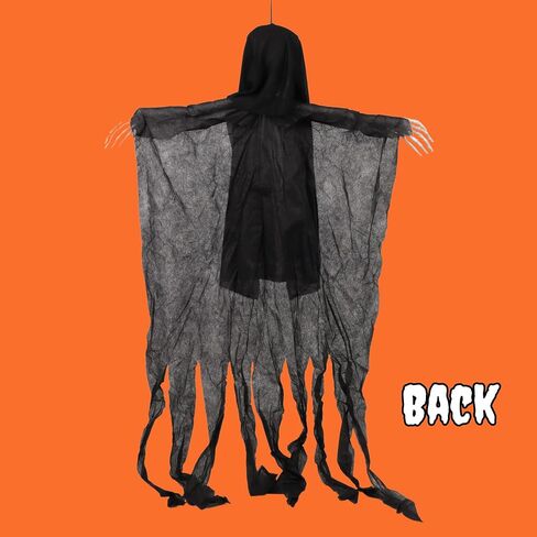 Small Hanging Halloween Grim Reaper, Haunted House Ghost Prop, Indoor and Outdoor Decoration, 33.37 Inches in Saudi Arabia