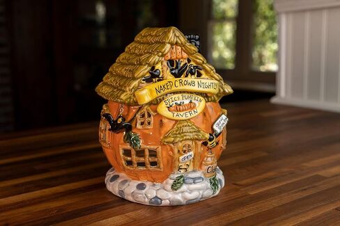 Blue Sky Clayworks Naked Crows Nightly Candle House, 7.50-inch Height, Multicolor, Harvest, Tabletops in Saudi Arabia