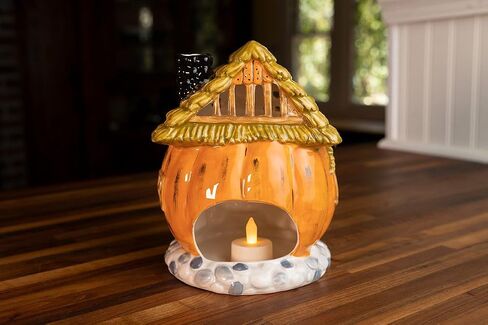 Blue Sky Clayworks Naked Crows Nightly Candle House, 7.50-inch Height, Multicolor, Harvest, Tabletops in Saudi Arabia