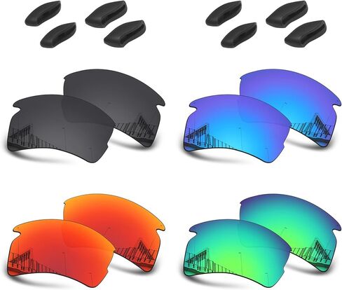عدسات بديلة جيدة التصويب متوافقة مع نظارات Oakley Flak 2.0 OO9295 الشمسية - عبوة اقتصادية 402 in Saudi Arabia