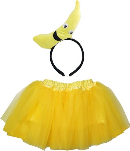 Kirei Sui Fruit Vegetable Costume Set with Funny Headband & Tutu Halloween Dress for Kids in Saudi Arabia