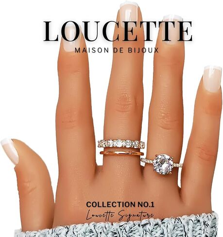 Stackable rings 14k Gold Plated Rings Set with Cubic Zirconia, non tarnish jewelry, Minimalist Gift for women, Gifts for mom, Birthday, Graduation, Cute jewelry, Wedding bands for women Love in Saudi Arabia