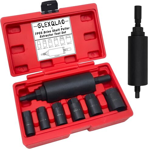 Drive Shaft Puller Extractor Tool Set Compatible with BMW Porsche Subaru VW E32 X5, 7PCS Drive Shaft Pulling Removal Kit with 6 Adapters (M16, M20, M22, M24, M27, M30) in Kuwait