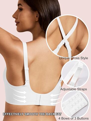 Push Up Bras for Women No Underwire V Mesh Seamless Comfortable Tshirt Bra Supportive Lift Bralette Everyday Bras in Saudi Arabia