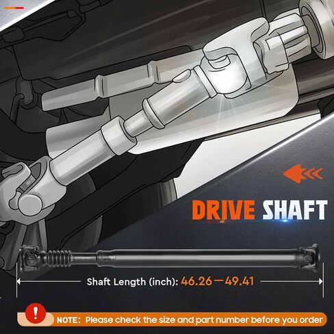 Rear Drive Shaft Propeller Shaft Driveshaft for Jeep Commander-4WD V6 3.7L 2006-2010, for Jeep Grand Cherokee -AWD V6 3.7L 2005-2010 Auto Transmission NV140 Transfer Case for 52853006AB 936-077 in Saudi Arabia