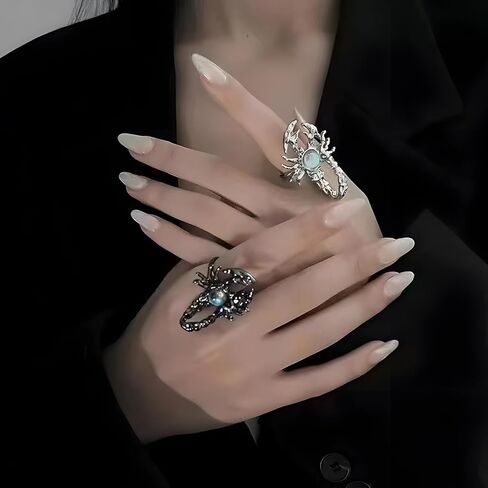 Scorpion Ring Adjustable Open Gothic Punk Scorpion Rings for Women Men in Saudi Arabia