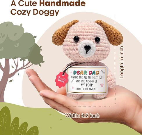 Gossby Positive Dog Crochet - هدية ملهمة للنساء والرجال - شكرًا لك على كونك جزءًا من المخالب - عيد الميلاد، عيد الميلاد، تقدير، شكرًا لك، هدية لمحبي الكلاب، زميل العمل، الأخت، الصديق، المعلم in Kuwait