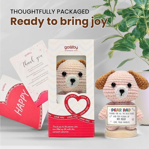 Gossby Positive Dog Crochet - هدية ملهمة للنساء والرجال - شكرًا لك على كونك جزءًا من المخالب - عيد الميلاد، عيد الميلاد، تقدير، شكرًا لك، هدية لمحبي الكلاب، زميل العمل، الأخت، الصديق، المعلم in Kuwait