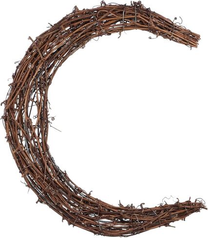 DOITOOL Moon Wreath - Natural Grapevine Crescent Moon Wreath Making Supplies in Kuwait