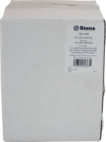 Stens 285-698 Spindle Assembly Compatible with/Replacement for Troy-Bilt Pony 36 and Pony 36t Lawn Tractors; Mustang Z54-Series and Mustang 54 XP Z-Series 618P09236 in Saudi Arabia