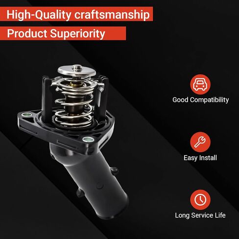 غطاء منظم حرارة مبرد المحرك 16031-0P010 متوافق مع Toyota 4Runner 2003-2014 FJ Cruiser 2007-2014 Tacoma 2005-2014 Tundra 2005-2014 يستبدل 16031-31010 16031-31011 in Saudi Arabia