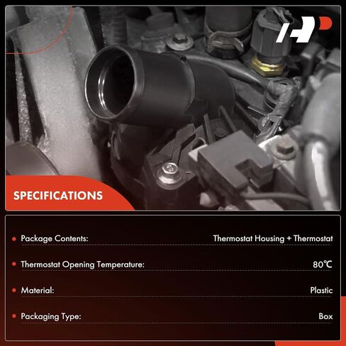 مجموعة مبيت منظم حرارة سائل تبريد المحرك A-Premium متوافقة مع Audi TT Quattro 2012-2013، TTS Quattro 2009-2015 وVolkswagen Golf R 2012-2013، 2.0L in Saudi Arabia
