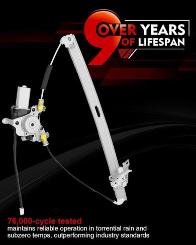 Front Left Driver Side Power Window Regulator with Motor for:-Mazda MPV 2000 2001 2002 2003 2004 2005 2006, for MPV 00 01 02 03 04 05 06, 2 Pins Connector Replace# LC6259590 LC6259590A in Saudi Arabia