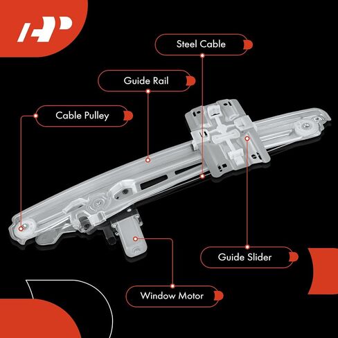 A-Premium Electric Power Window Regulator with Motor Compatible with Ford Explorer 2011-2015, Police Interceptor Utility 2013-2015, Front Right Passenger Side in Saudi Arabia