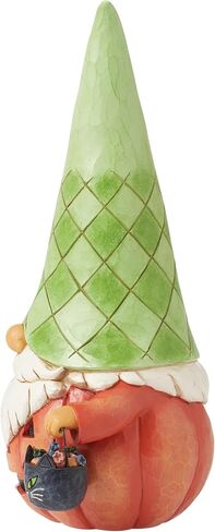 Enesco Jim Shore Heartwood Creek Halloween Collection Pumpkin Trick or Treat تمثال جنوم - راتنج حجري مطلي يدويًا مصنوع يدويًا من التماثيل الهالوين لديكور المنزل، 6.97 بوصة in Saudi Arabia