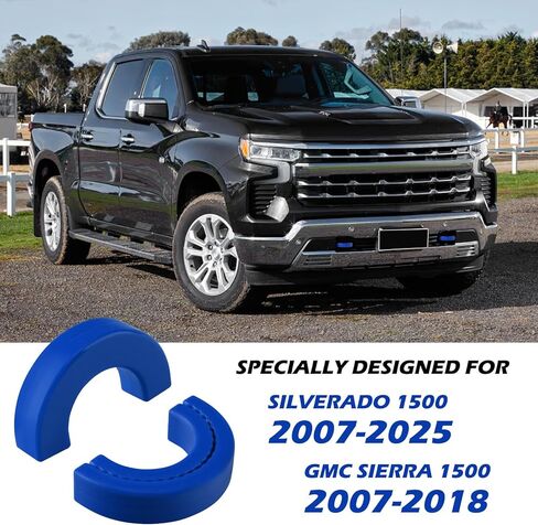 Tow Hook Covers Fit for Chevy Silverado 1500 2007-2024, Hitch Cover Front Customized Car Tow Hooks Compatible with Chevrolet Silverado 1500 Accessories 2007-2024 (Blue) in Kuwait